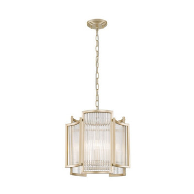 Luminosa Lighting Luminosa Sergio Pendant Ceiling LightGold3X E14 from B&Q