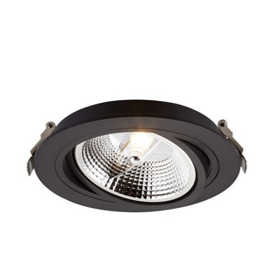 Luminosa Lighting Luminosa Chuck Recessed DownlightBlack1X Gu10/es111 from B&Q