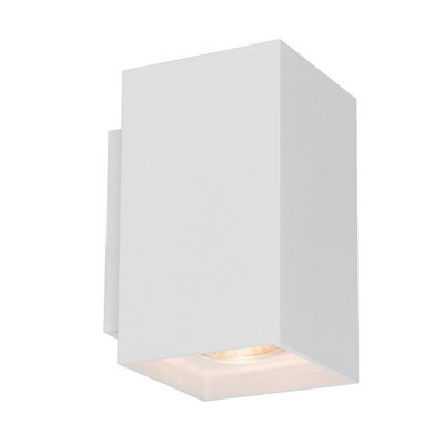 Luminosa Lighting Luminosa Sandy Square Up & Down Wall LampWhite2X Gu10 from B&Q