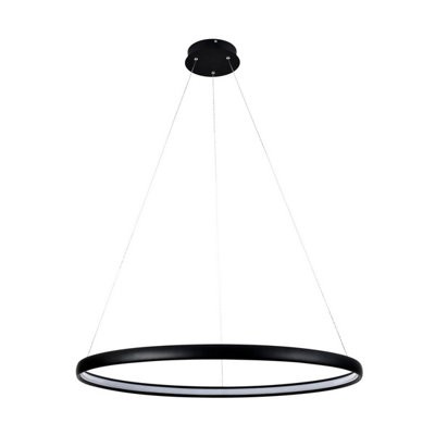 Luminosa Lighting Luminosa Carlo Integrated Led Pendant Ceiling LightMatt Black4000K1560Lm from B&Q