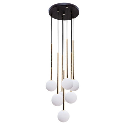Luminosa Lighting Luminosa Ali Cluster Pendant Ceiling LightBlack7X G9 from B&Q