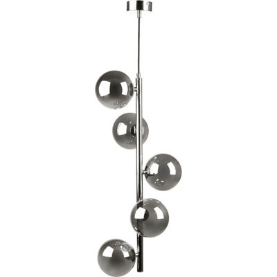 Luminosa Lighting Luminosa Luna Globe Pendant Ceiling LightBlackGold5X G9 from B&Q