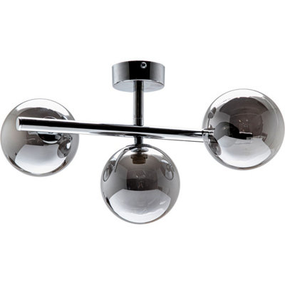 Luminosa Lighting Luminosa Luna Globe Ceiling LightChrome3X G9 from B&Q