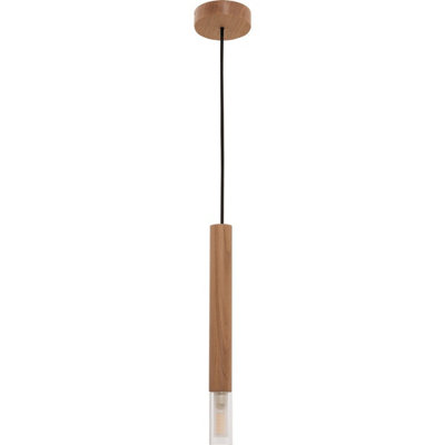 Luminosa Lighting Luminosa Madera Slim Pendant Ceiling LightWood1X G9