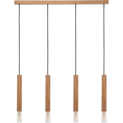 Luminosa Lighting Luminosa Madera Bar Pendant Ceiling LightWood4X G9 from B&Q