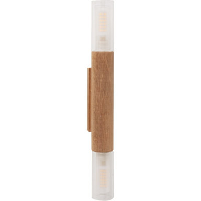 B&Q -  Luminosa Madera Up & Down Wall LampWood2X G9