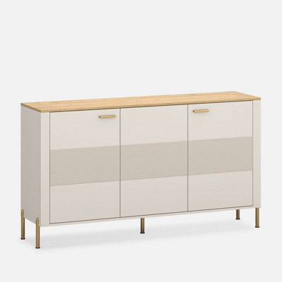 B&Q -  Ruben 3 Door SideboardCashmere / Stone Oak