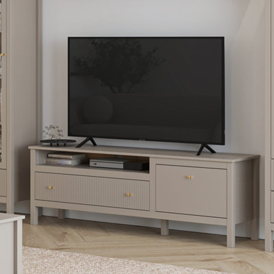 Heze Furniture Kleo Tv Unit With StorageTaupe from B&Q