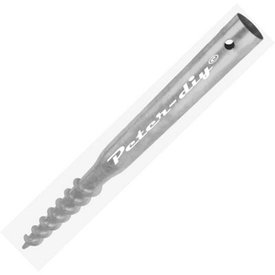  - Parasol Post Spike Fence Support Ground Screw Holder Anchor Round 55 X 550mm (2.1 X 21.5")
