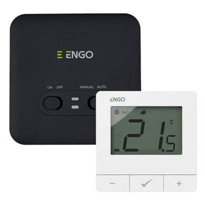 Engo E20I-W Wireless Programmable Smart Thermostat Wifi App Alexa ControlWhite from B&Q