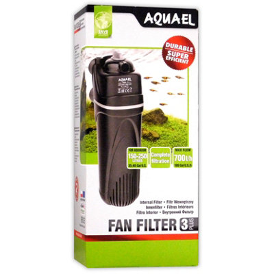 Aquael Internal Fan Filter 3 150-250L 12W 700Lph from B&Q