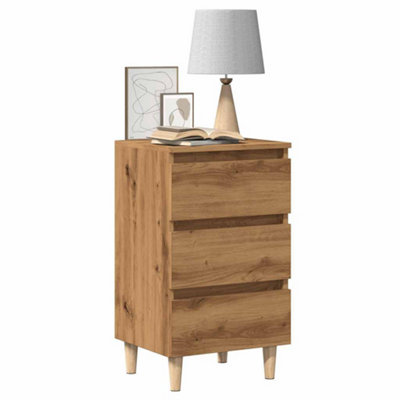 Berkfield Bedside Cabinet Artisan Oak 40X35X69 Cm Engineered Wood from B&Q