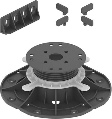 45-70mm Adjustable Pedestals Riser For Decking (Box Of 25Pcs) from B&Q