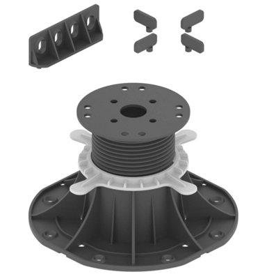 70-120mm Adjustable Pedestals Riser For Decking (Box Of 25Pcs) from B&Q
