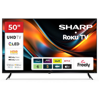 Sharp 50Hj6225Kb 50 Inch 4K Uhd Quantum Dot Smart Roku Tv