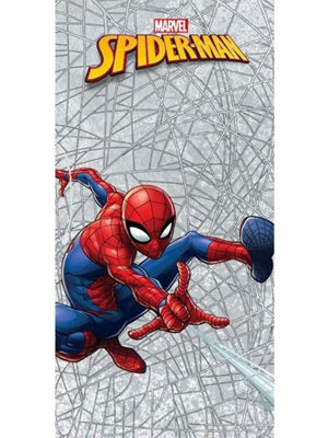 Marvel Spiderman Webbed Towel Soft Bath TowelBeach Towel from B&Q