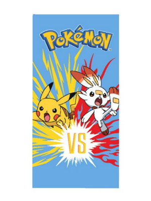 Pokemon Pikachu Vs Scorbunny Towel from B&Q