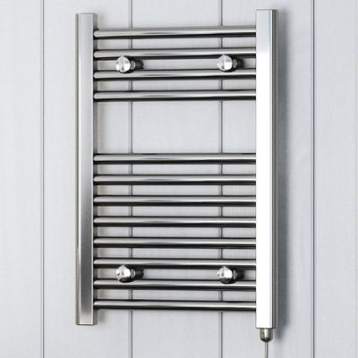 Terma Electric Towel Rail Leo E (Fixed Temp) 600H X 400W(mm) Chrome 150W from B&Q