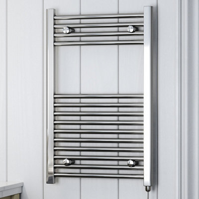 Terma Electric Towel Rail Leo E (Fixed Temp) 800H X 500W(mm) Chrome 200W from B&Q