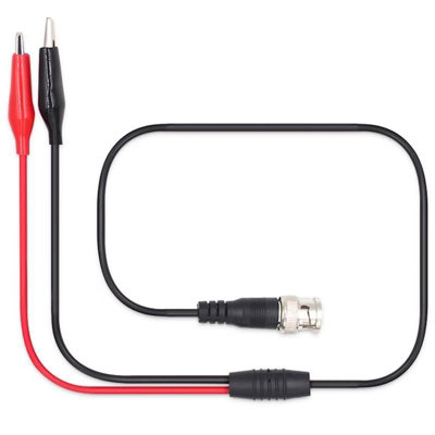 Fnirsi Bnc Q9 Male Plug To Dual Alligator Clip Oscilloscope Test Probe from B&Q