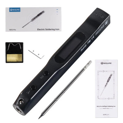 Sequre Si012 Pro Intelligent Oled Electric Soldering Iron Transparent T12-B2 Tip from B&Q