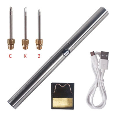Sequre P15 Wireless Soldering Iron Included B+C+K Tips from B&Q