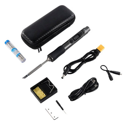 Sequre D60B Pro Portable Mini Constant Temperature Electric Soldering Iron Storage Bag Set from B&Q