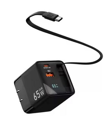 Prorock 65W Usb Fast Charger With Retractable CableUk Plug from B&Q