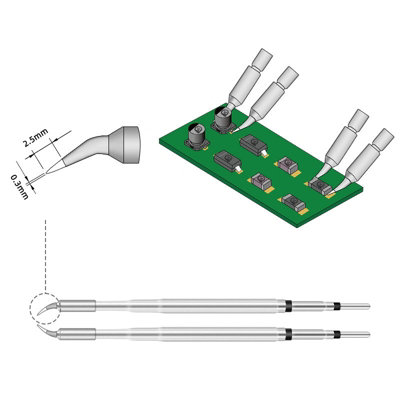 Sequre Ht140 Hot Tweezers Cartridge Tips Desoldering Tips Ht140-Is Tip (2Pc) from B&Q