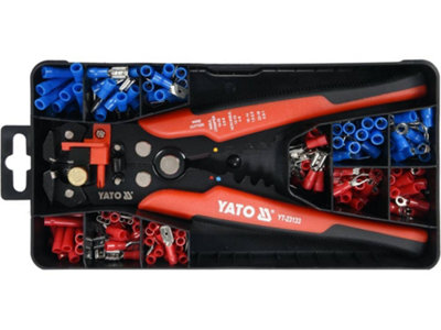 Yato Yt-23133Automatic Wire StripperCutter And Crimper Set 191Pcs Connectors from B&Q