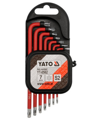 Yato Torx Key Set Tamperproof Security T9-T30 (Yt-0562) from B&Q