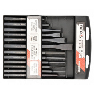Yato Yt-4714Chisel And Punch Set 12 Pcs In Handy CaseHardened Crv Steel from B&Q