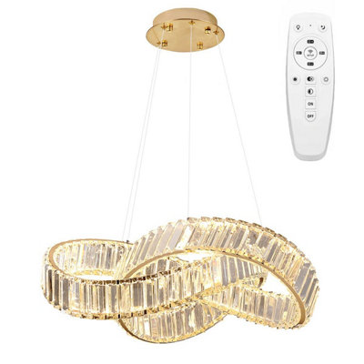 Toolight Gold Ceiling Lamp Chandelier Led App1538-Cp B&Q