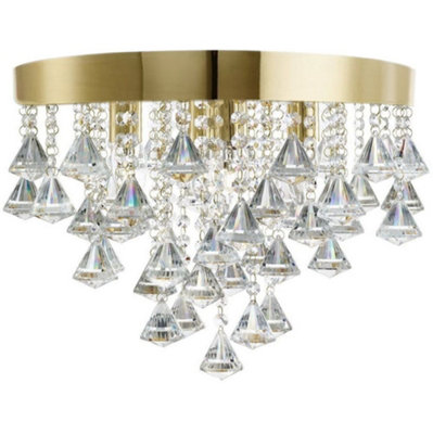 B&Q - Ceiling Lamp   App1655-3Cp Gold