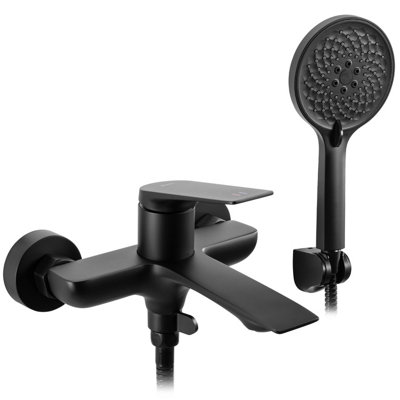 Bath Faucet Rea Avalon BlackBrass from B&Q