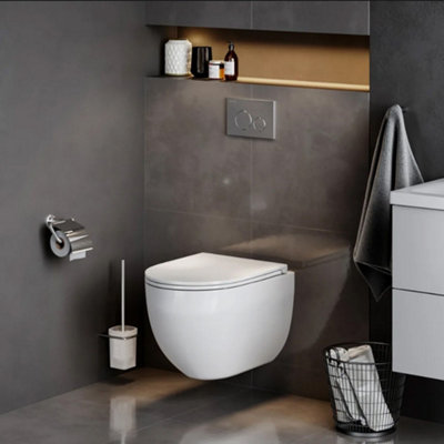 Toilet Bowl Rea Carlo Mini Tornado Pro/duroplast/flat/zm WhiteCeramic from B&Q