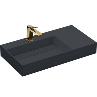 Countertop Washbasin Rea Kim 60 WhiteCeramic from B&Q
