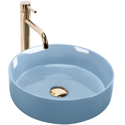 Countertop Washbasin Rea Sami BlueCeramic from B&Q