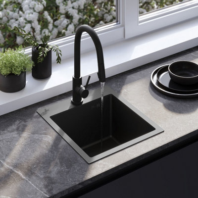 Kitchen Sink Rea Leo 40 BlackMetal from B&Q