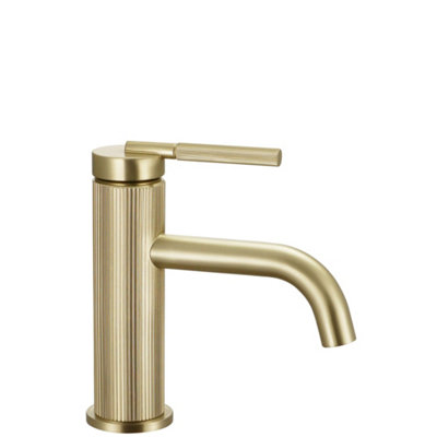 Washbasin Faucet Rea Js-B348Bg Argon Brush Gold Brass from B&Q
