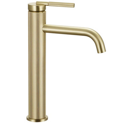 Washbasin Faucet Rea Js-B348-1Bg Argon Brush Gold Brass from B&Q