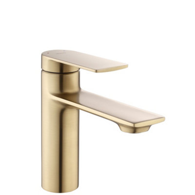 Washbasin Faucet Rea My1902-2Gg Storm Brush Gold Brass from B&Q