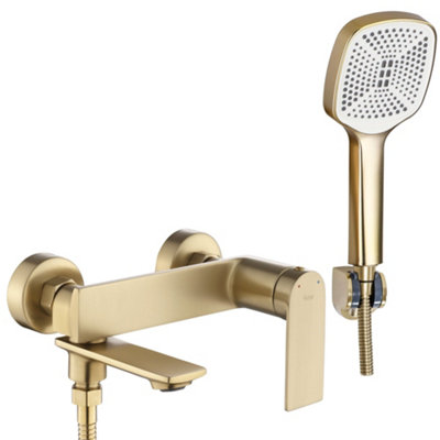 Bath Faucet Rea My1902-3Gg Storm Brush GoldBrass from B&Q