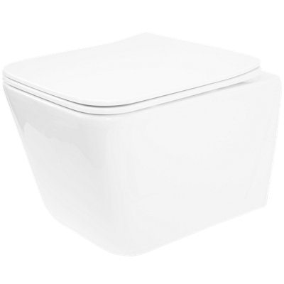 Toilet Bowl Rea Julio Rimless WhiteCeramic from B&Q
