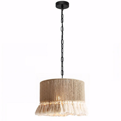B&Q - Ceiling Lamp Chandelier  App1736-1Cp Brown
