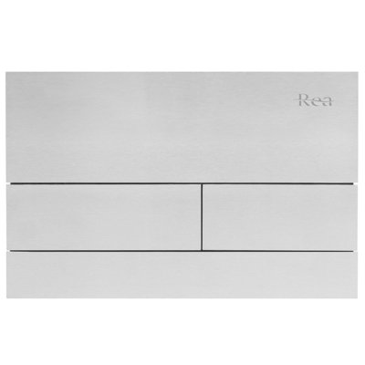 Flush Plate Rea T Brush Steel Aluminium & Glass from B&Q