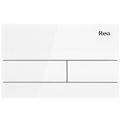 Toilet Flush Button Rea T K011A-Q WhiteAluminium from B&Q