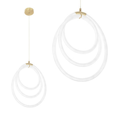 Toolight Gold Ceiling Lamp Chandelier Led G016-Cp B&Q