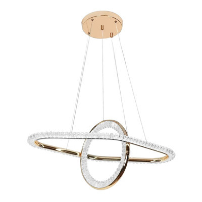 Toolight Gold Ceiling Lamp Chandelier Led G034-Cp B&Q
