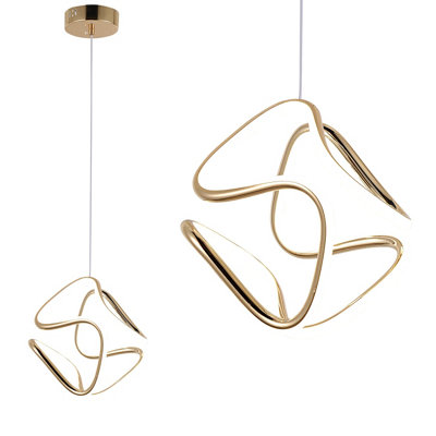 Ceiling Lamp Chandelier Toolight Led G067-Cp Gold